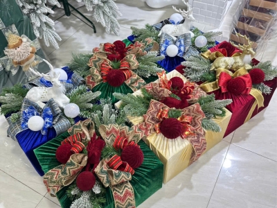 Châu nhung trang trí Giáng sinh cao cấp