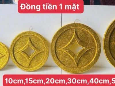 Đồng tiền 1 mặt trang trí 