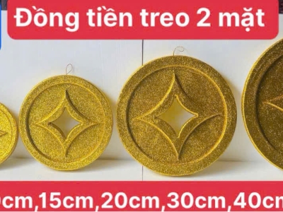 Đồng tiền 2 mặt trang trí 