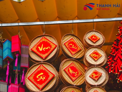 Mẹt treo trang trí tết